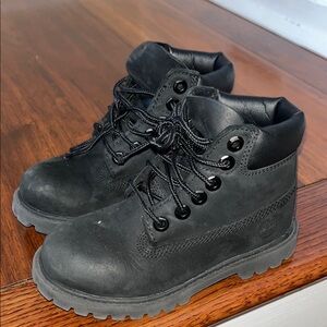 Kids Black Timberland Boots